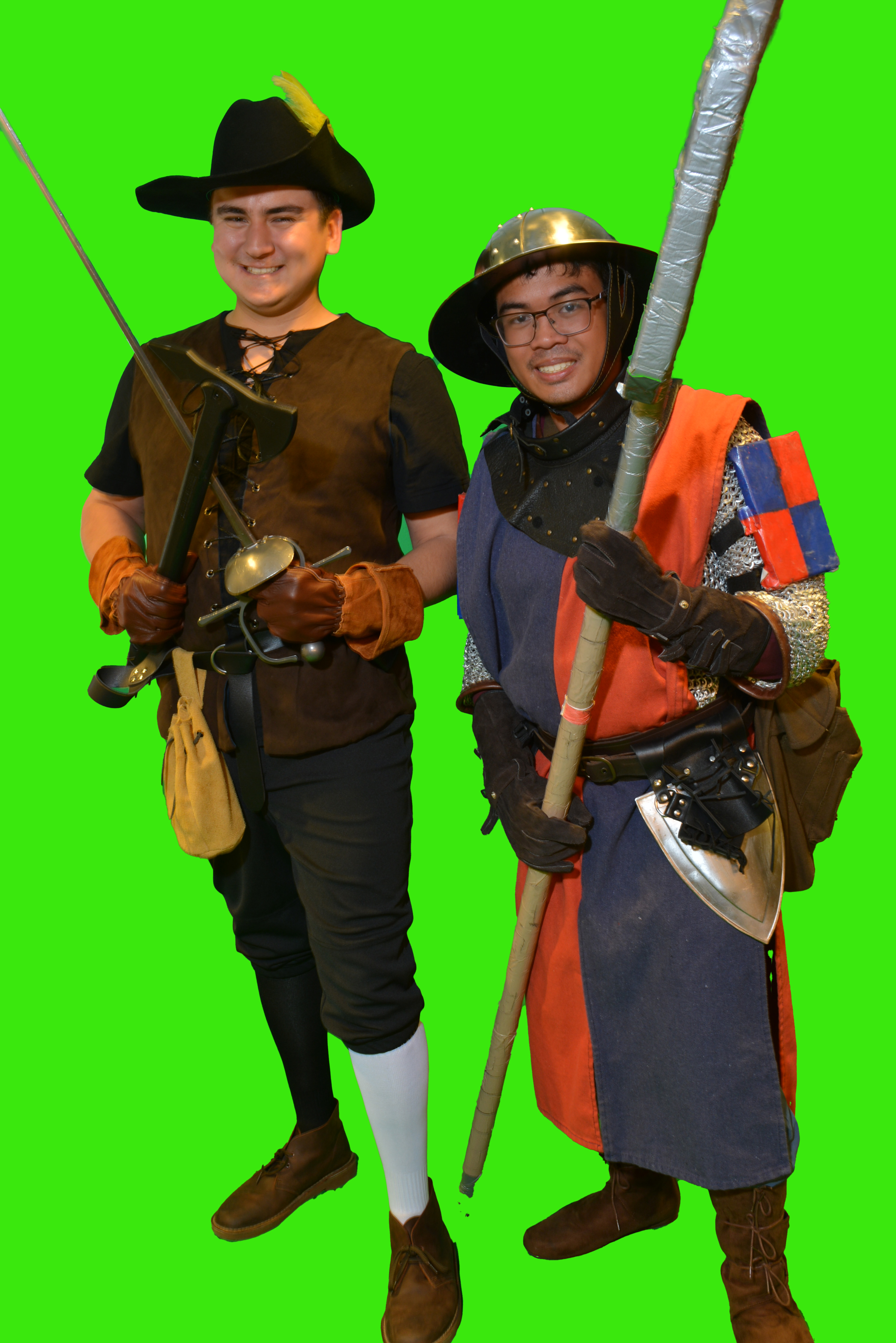 Before chroma-key compositing