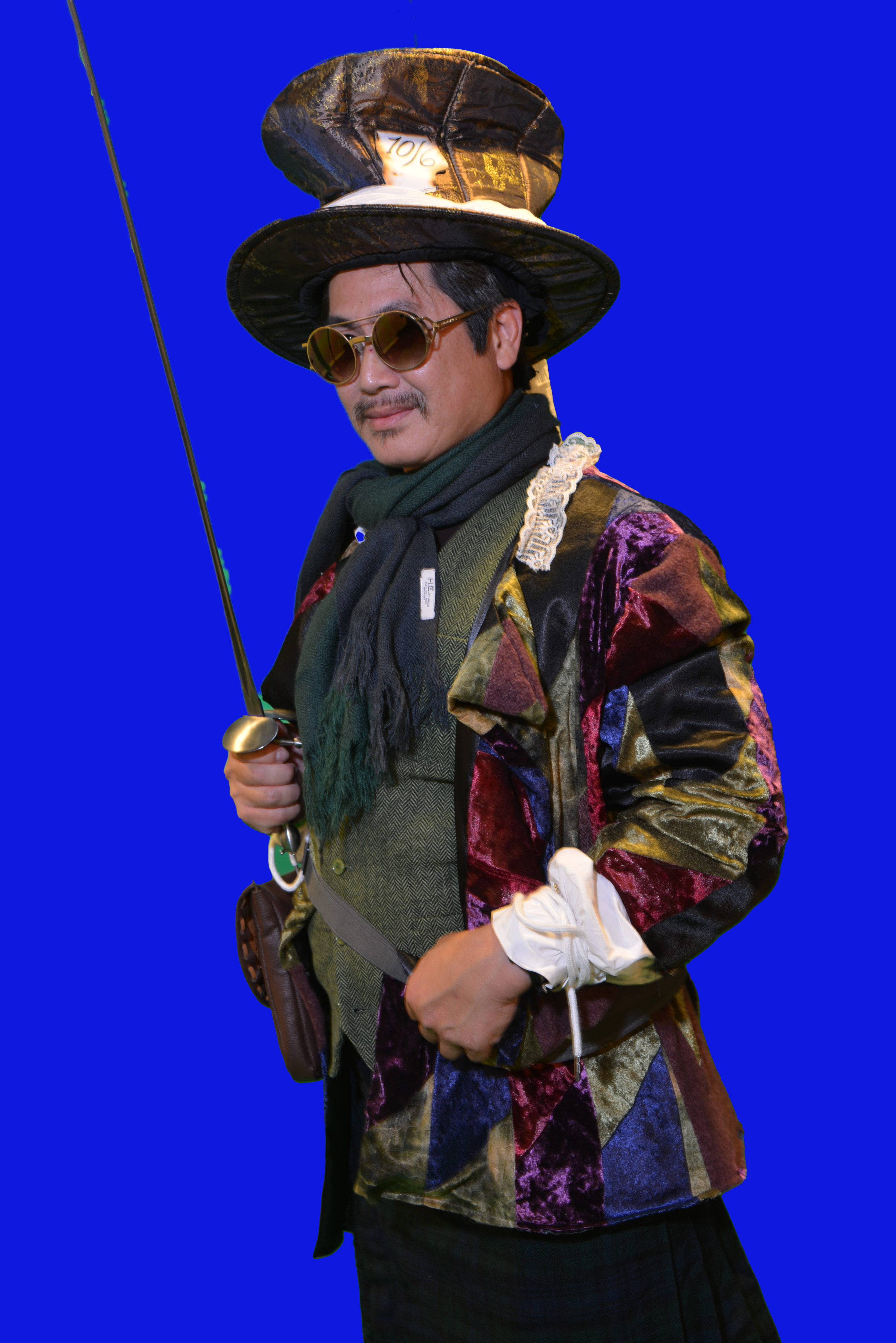 Before chroma-key compositing
